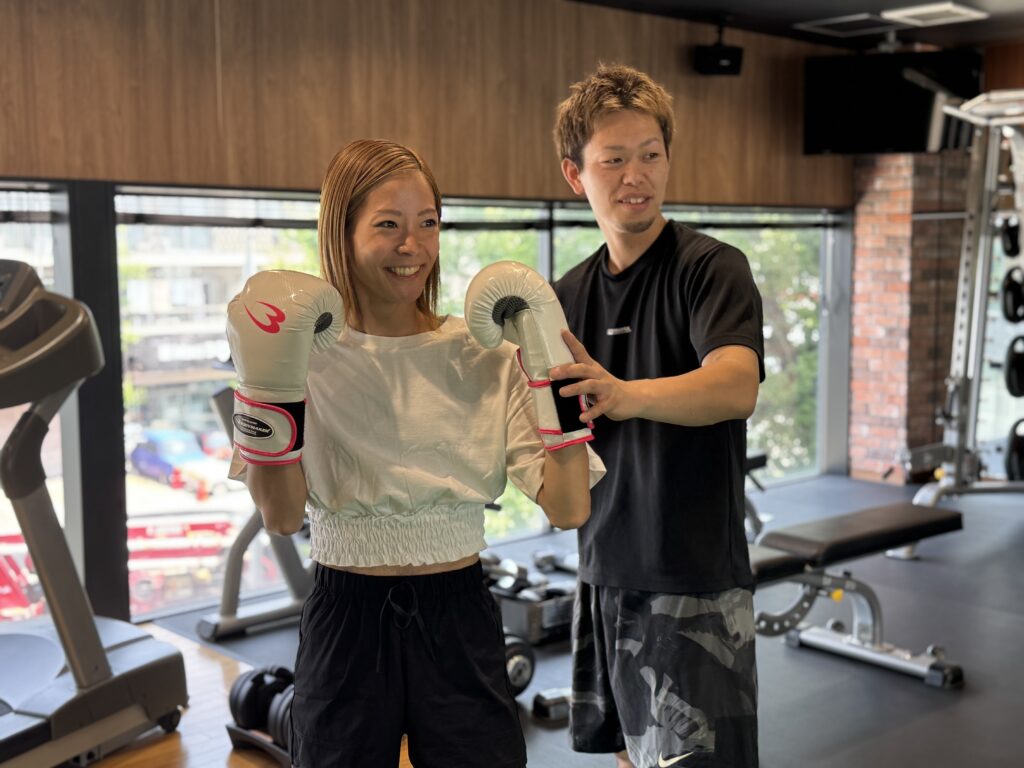 豊中　キックボクシング　指導風景